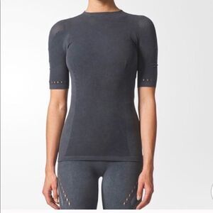 -Adidas Wrap Knit Tee Shirt NWT M